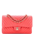 Classic Double Flap Bag Chevron Lambskin Medium