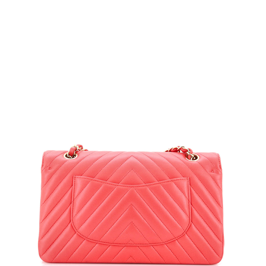 Classic Double Flap Bag Chevron Lambskin Medium