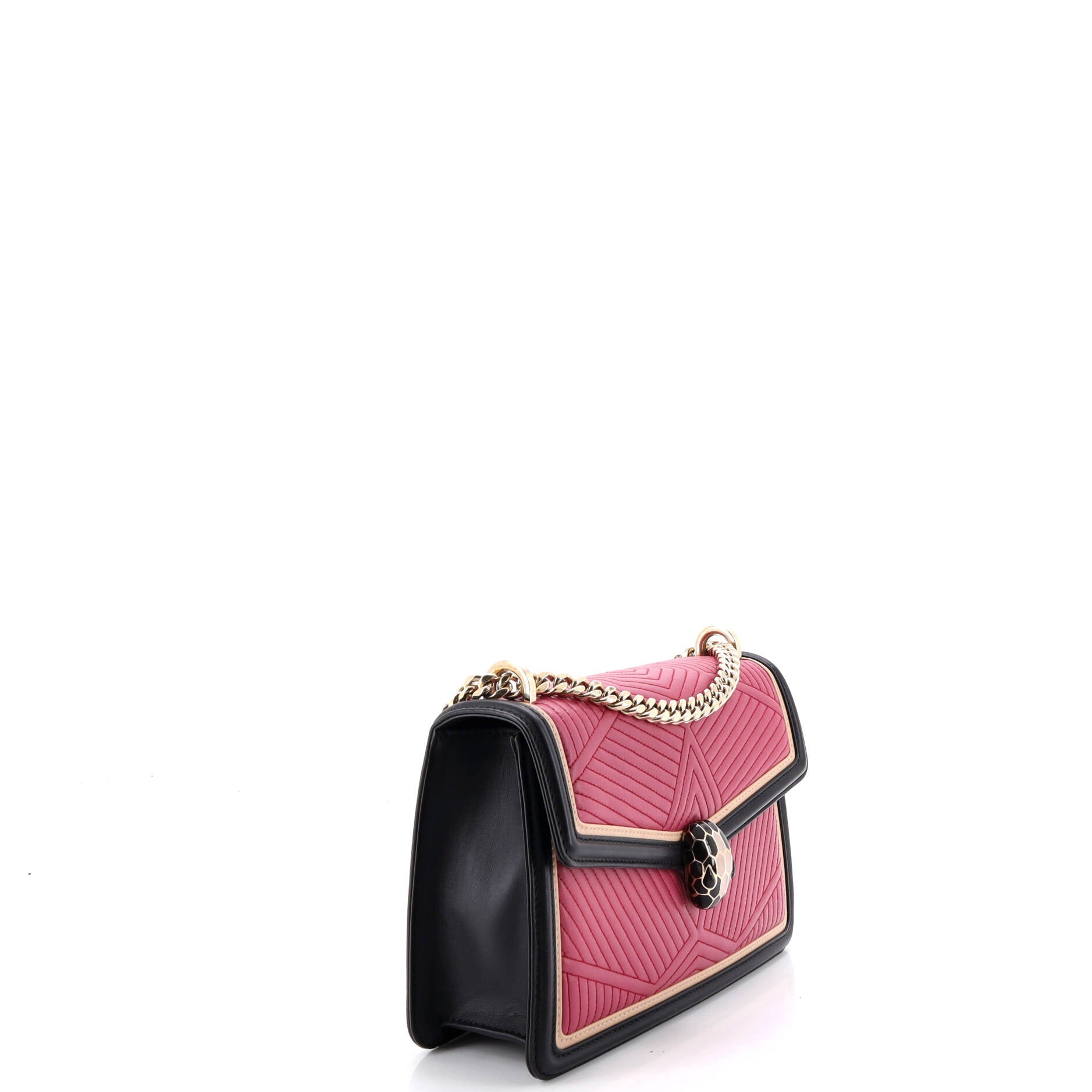 Serpenti Forever Shoulder Bag Quilted Leather Small