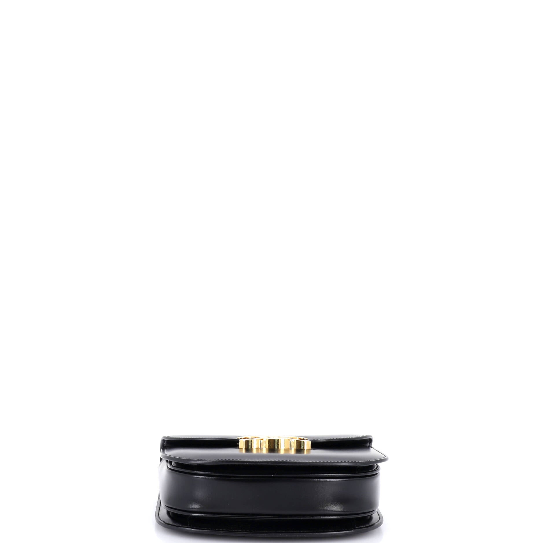 Triomphe Besace Clea Chain Flap Bag Leather