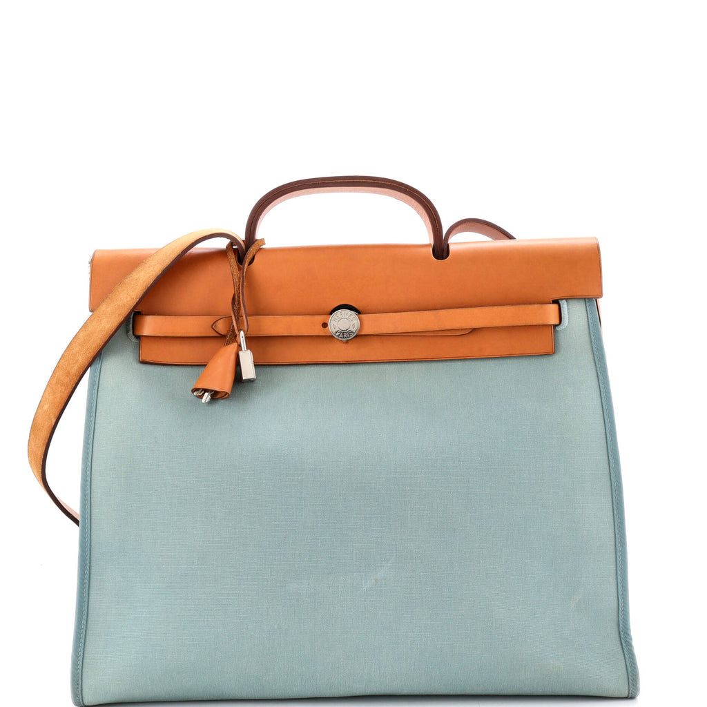 Herbag Zip Leather and Toile 39