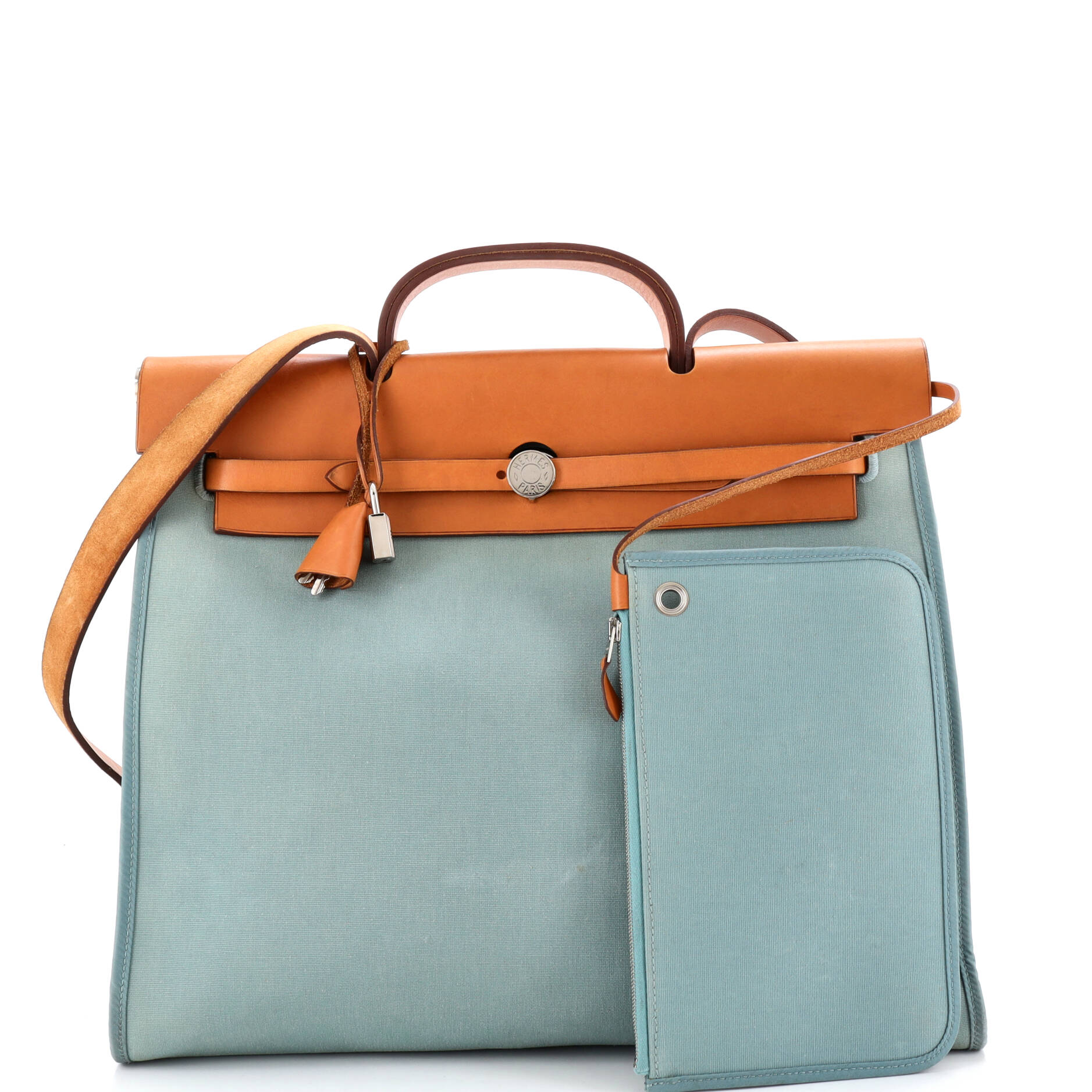 Herbag Zip Leather and Toile 39