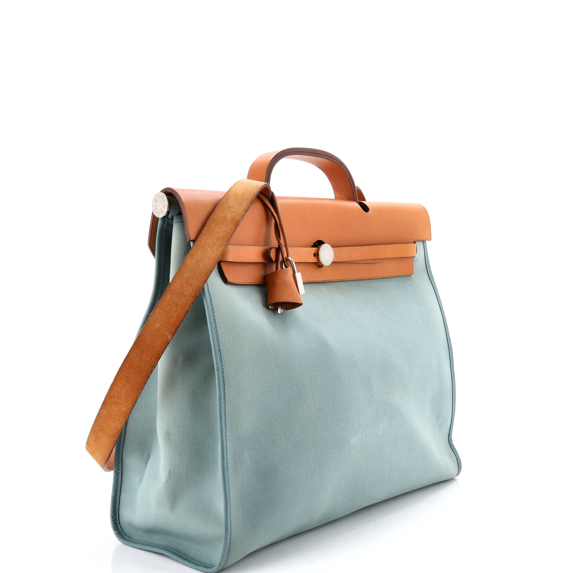 Herbag Zip Leather and Toile 39