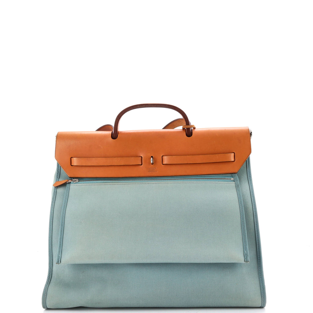 Herbag Zip Leather and Toile 39