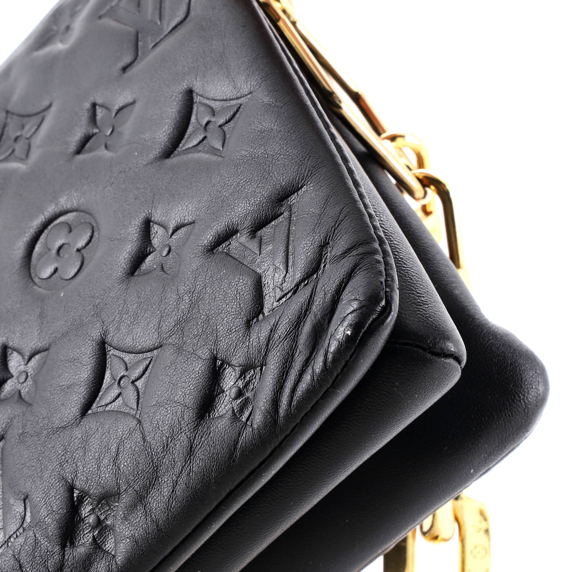 Coussin Bag Monogram Embossed Lambskin BB