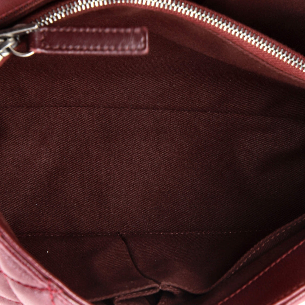 Coco Top Handle Bag Quilted Caviar Small