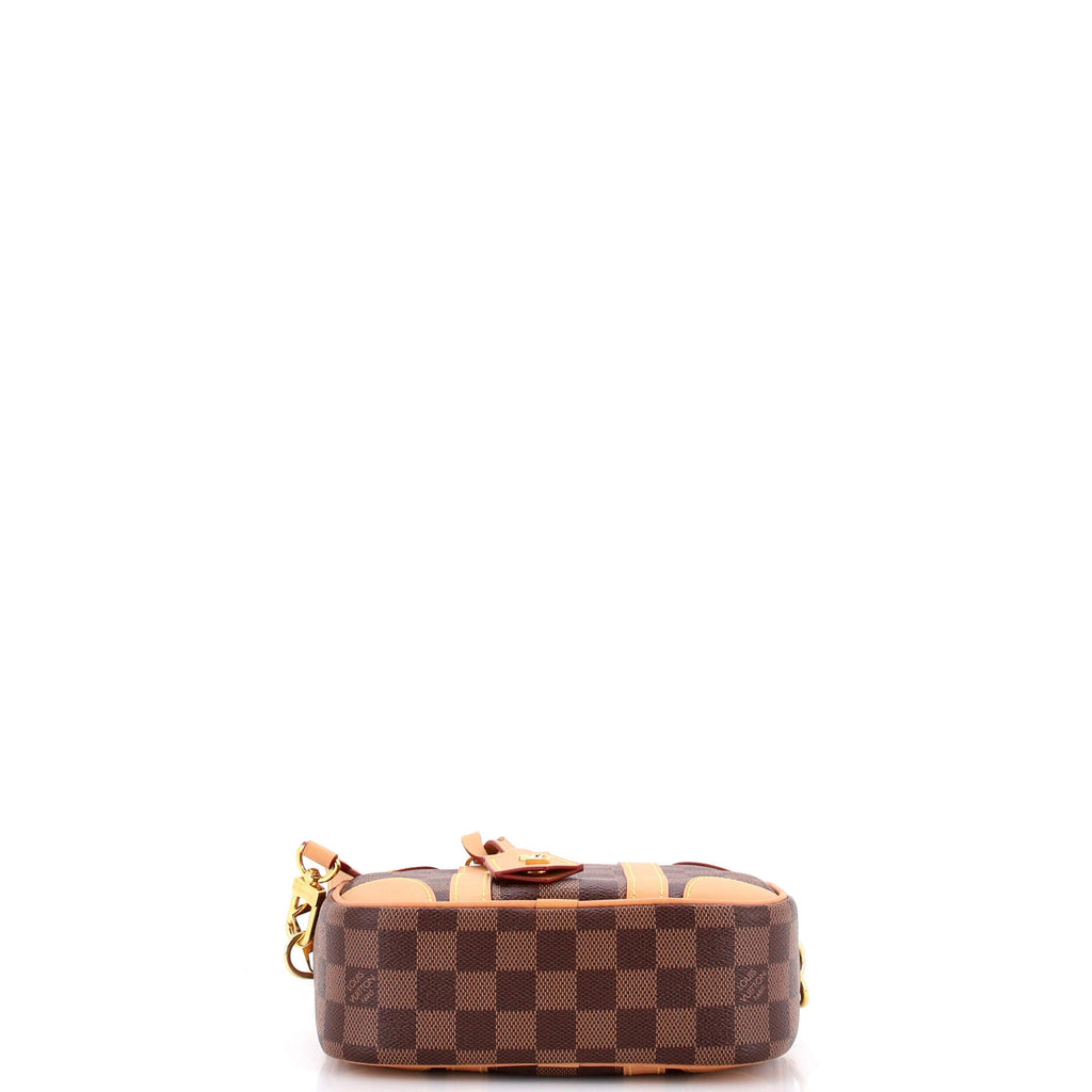 Valisette Souple Handbag Damier with Leather BB
