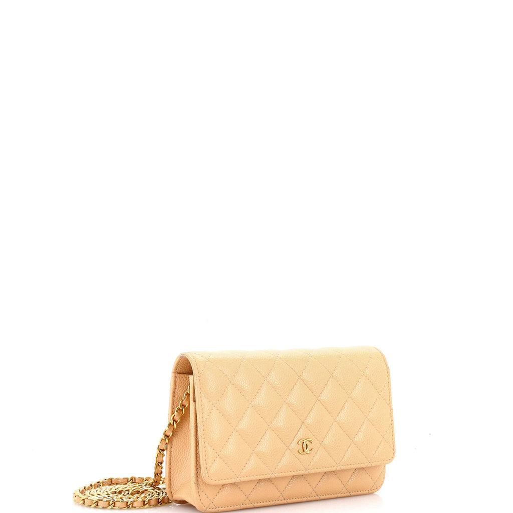 Wallet on Chain Quilted Caviar