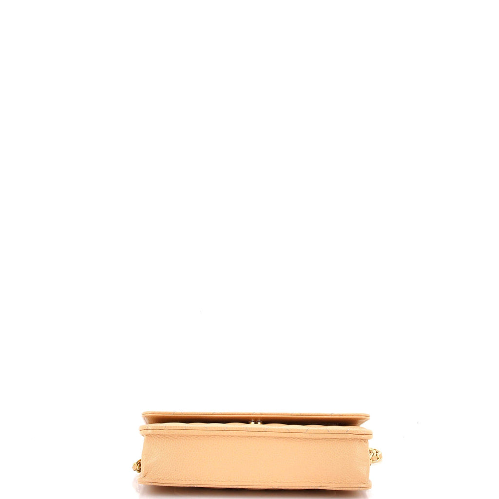 Wallet on Chain Quilted Caviar