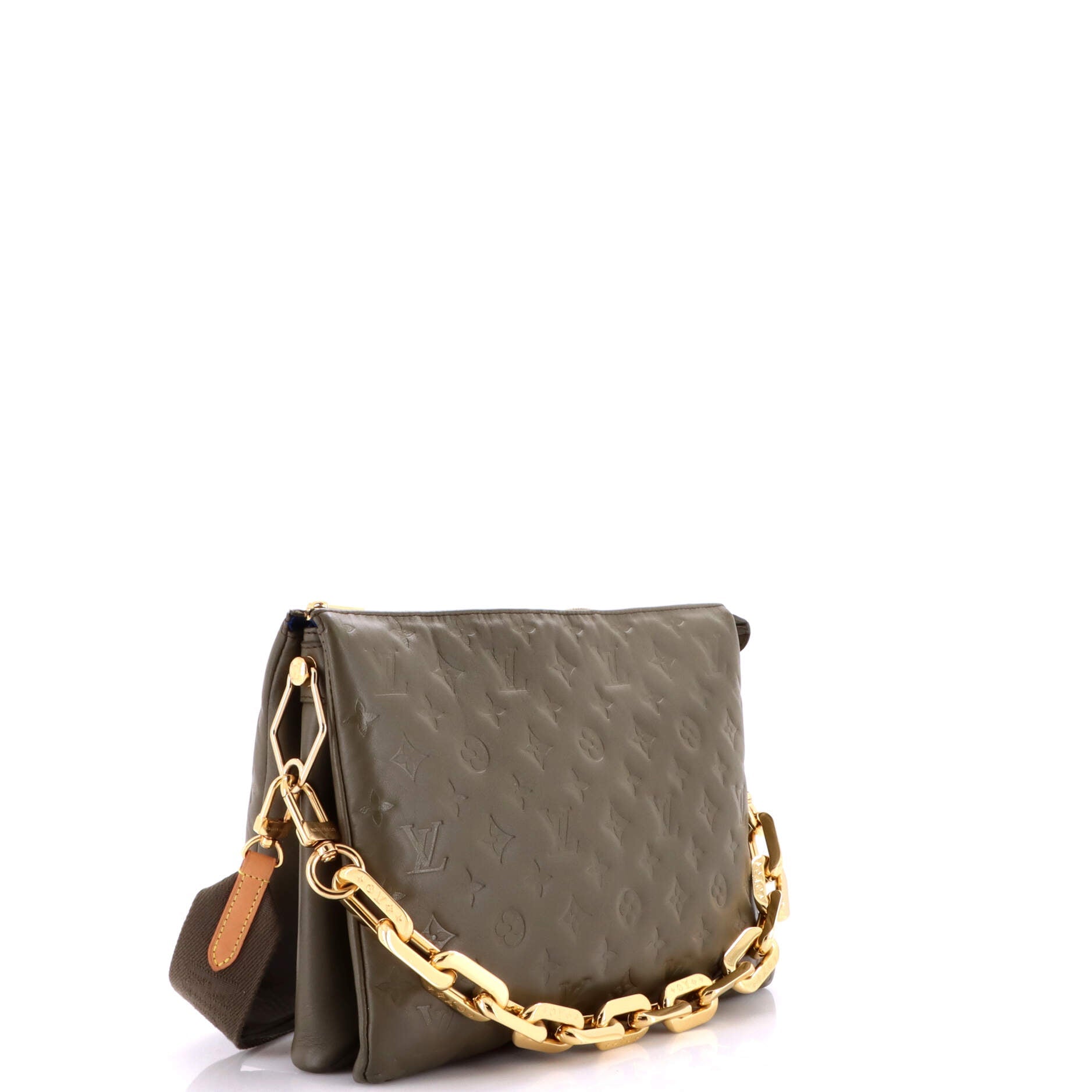Coussin Bag Monogram Embossed Lambskin MM
