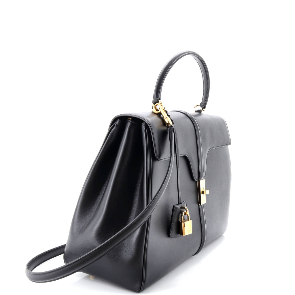 16 Top Handle Bag Smooth Calfskin Large