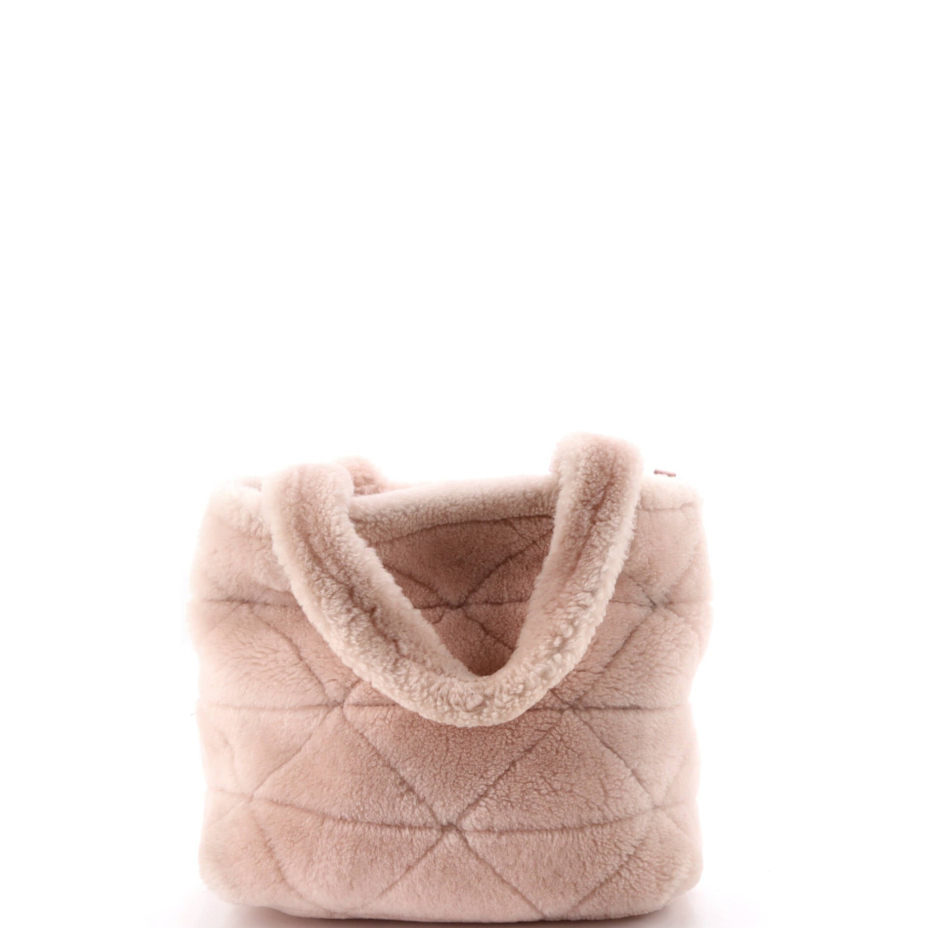 Triangle Tote Quilted Shearling