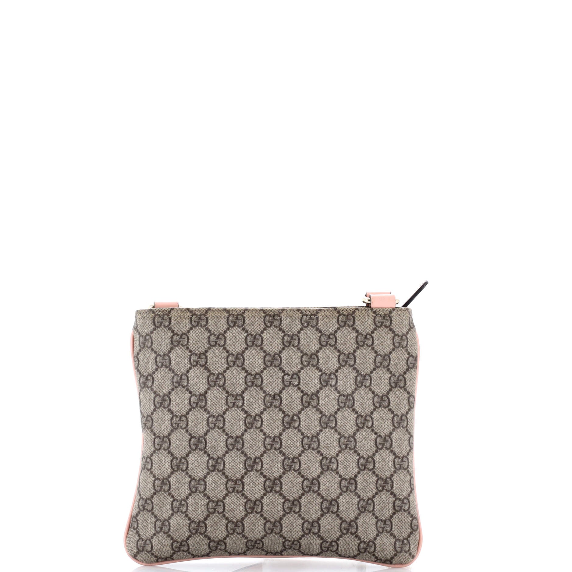 Zip Top Messenger Bag GG Coated Canvas Small