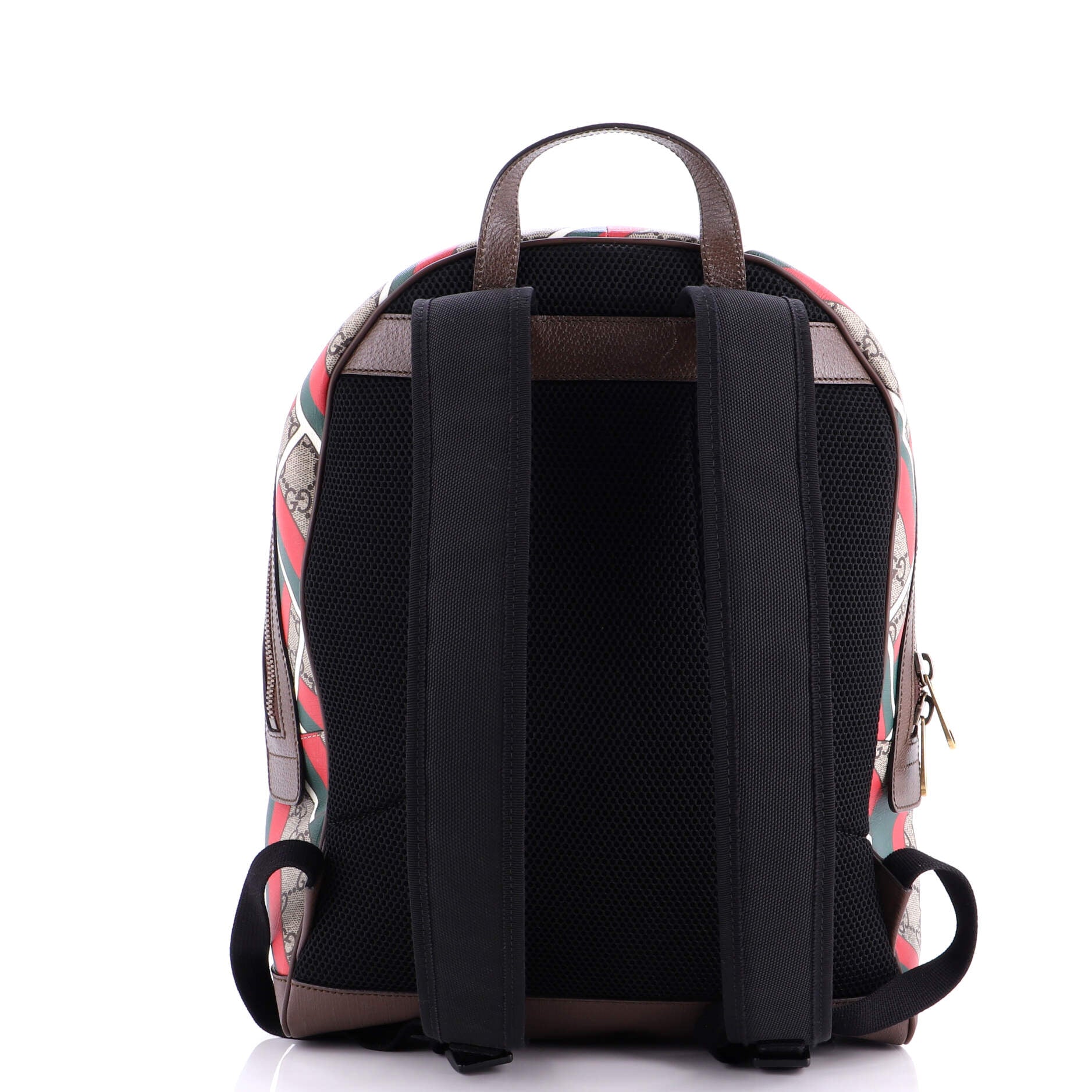 Zip Pocket Backpack Printed GG Coated Canvas Medium