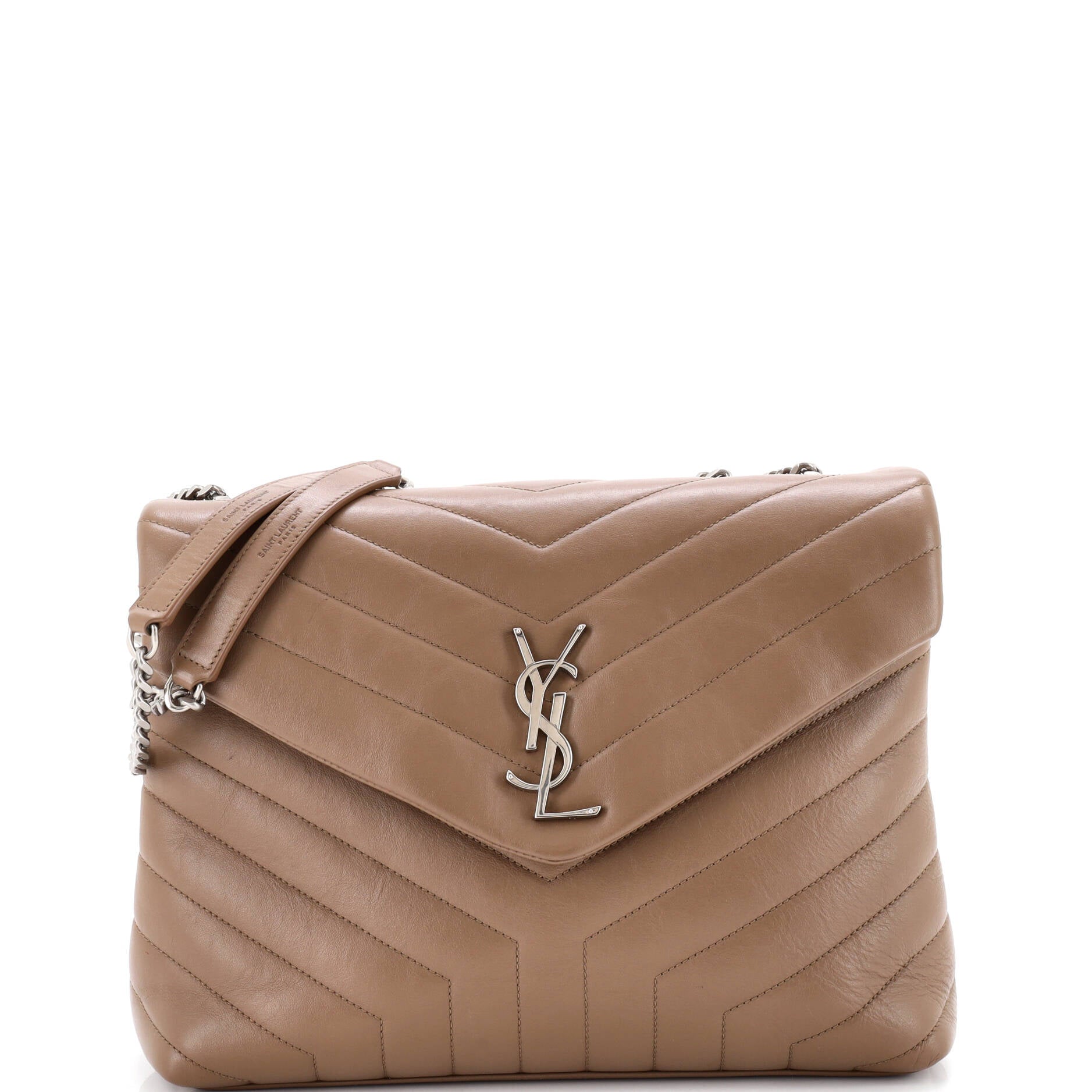 Loulou Shoulder Bag Matelasse Chevron Leather Medium