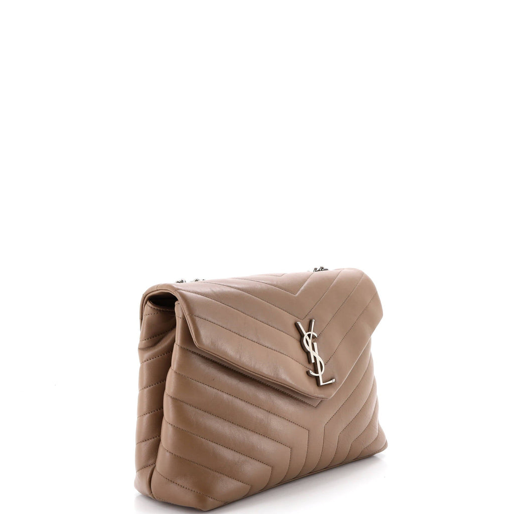 Loulou Shoulder Bag Matelasse Chevron Leather Medium