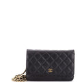 Wallet on Chain Quilted Caviar