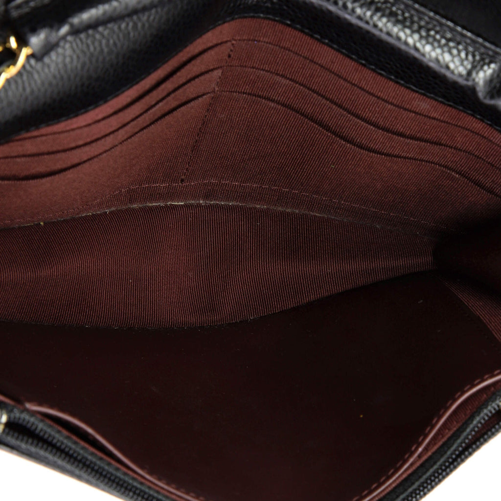Wallet on Chain Quilted Caviar
