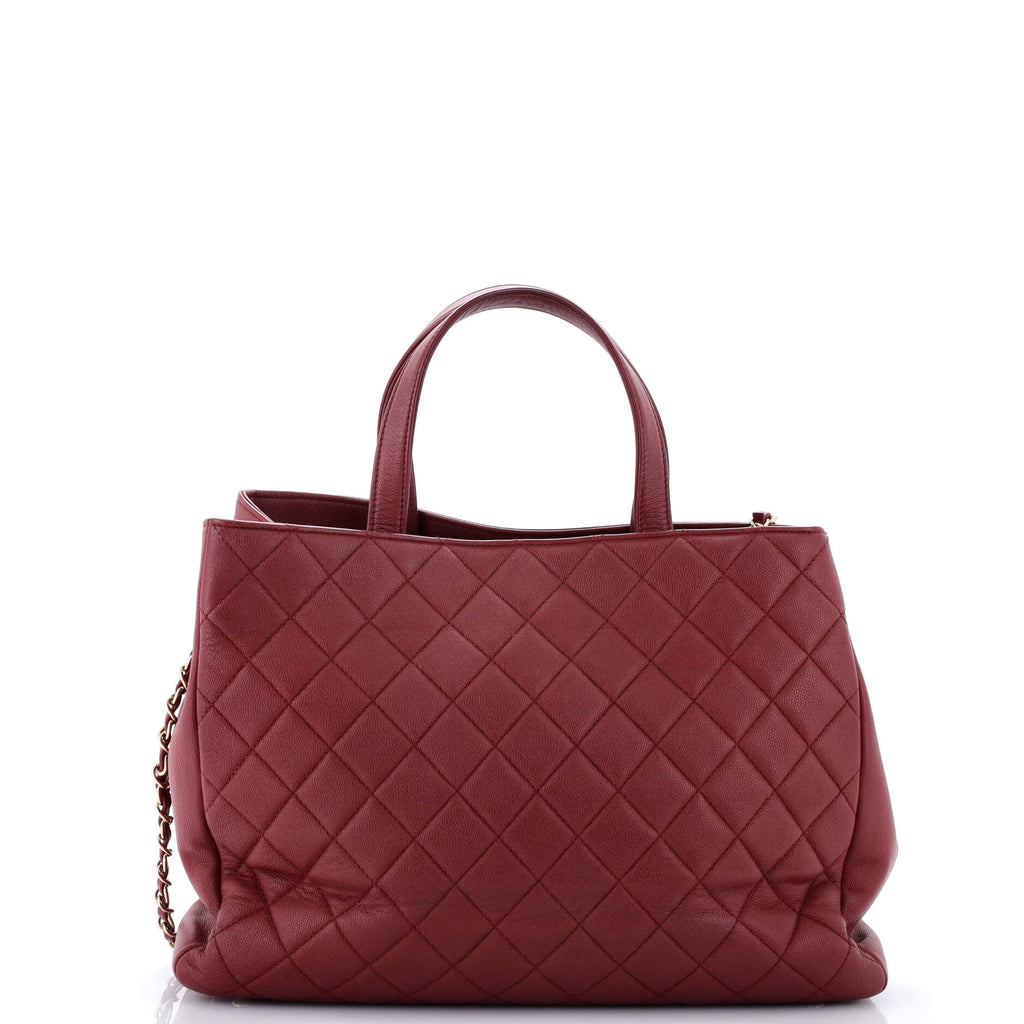 Business Affinity Tote Quilted Caviar Small