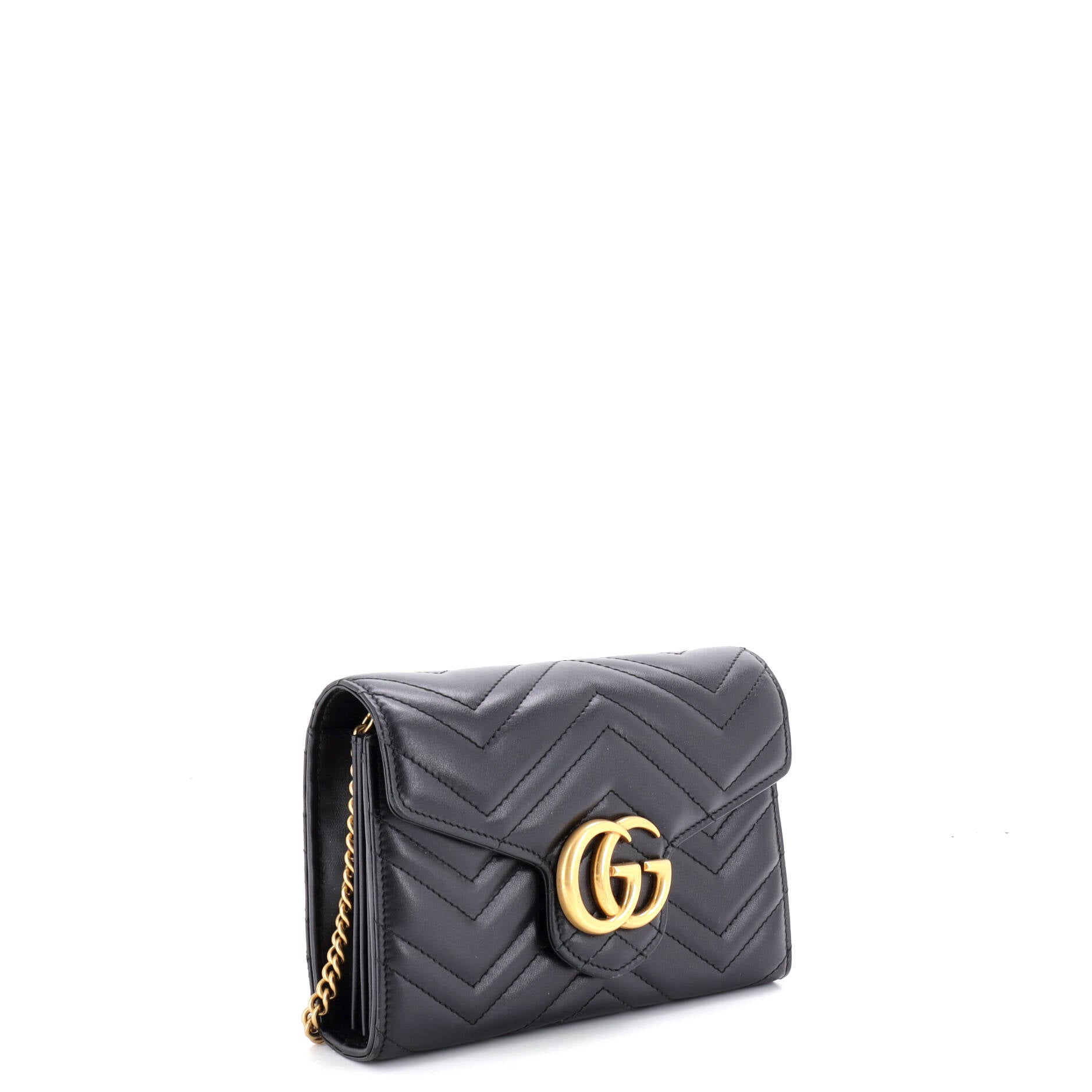 GG Marmont Chain Wallet Matelasse Leather Mini