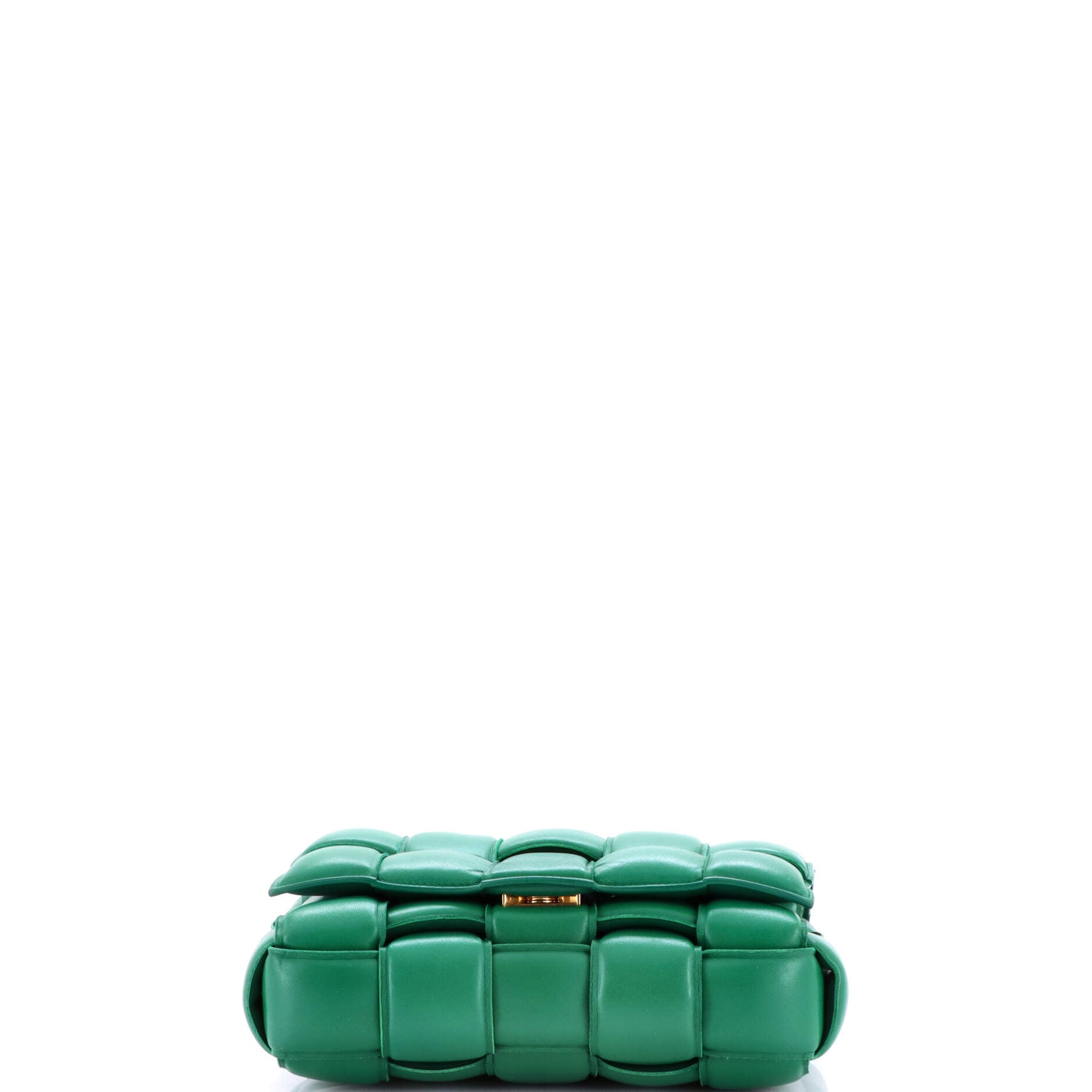 Cassette Crossbody Bag Padded Maxi Intrecciato Leather Small