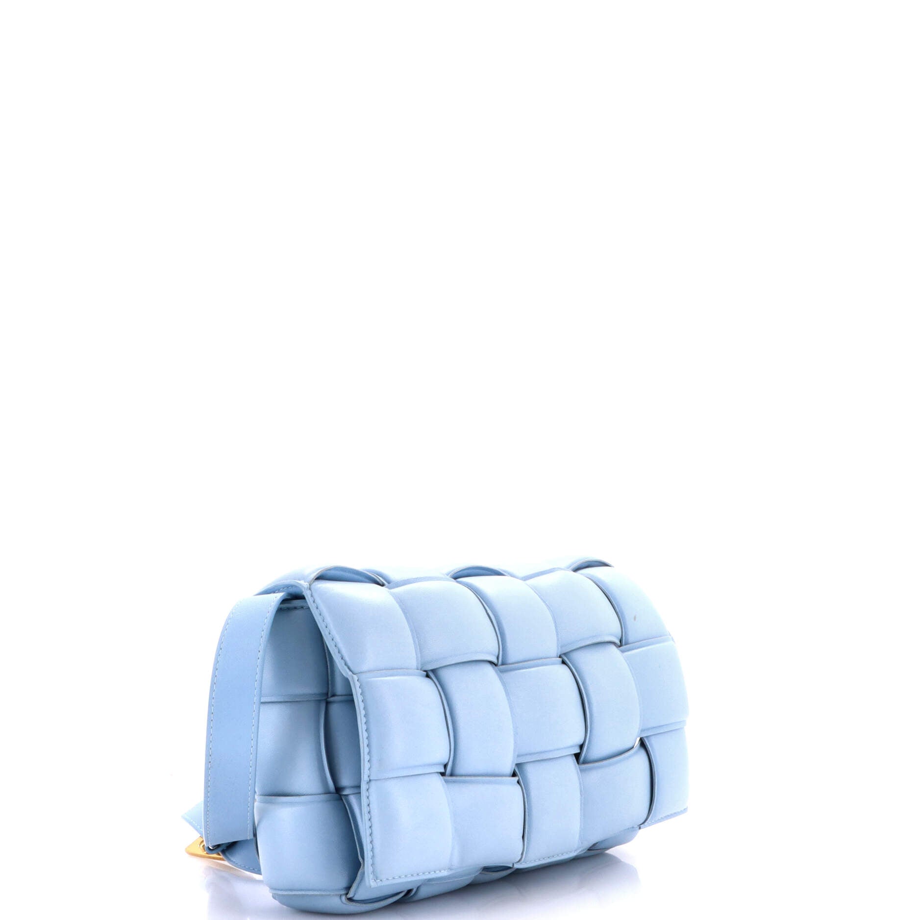 Cassette Crossbody Bag Padded Maxi Intrecciato Leather Small