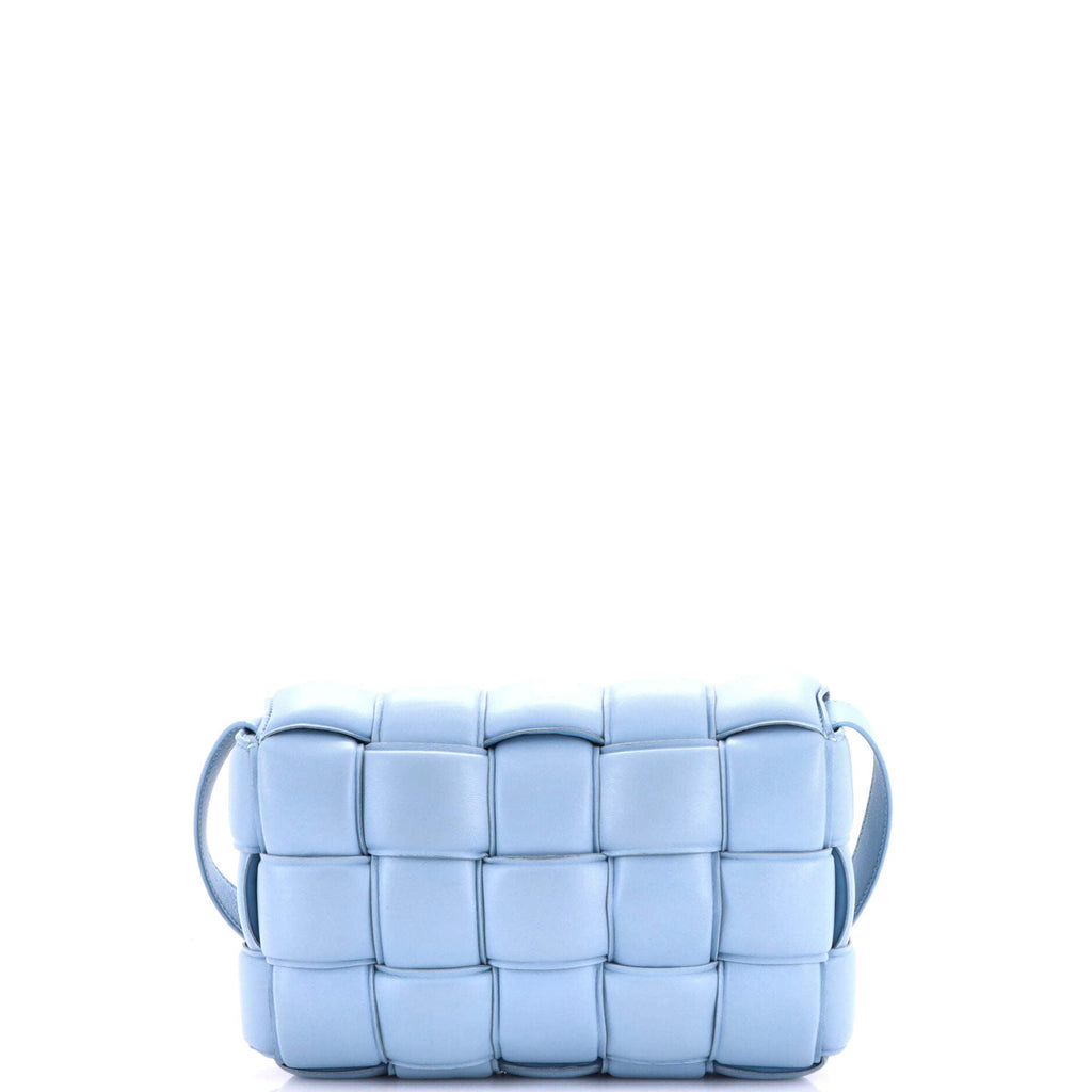 Cassette Crossbody Bag Padded Maxi Intrecciato Leather Small
