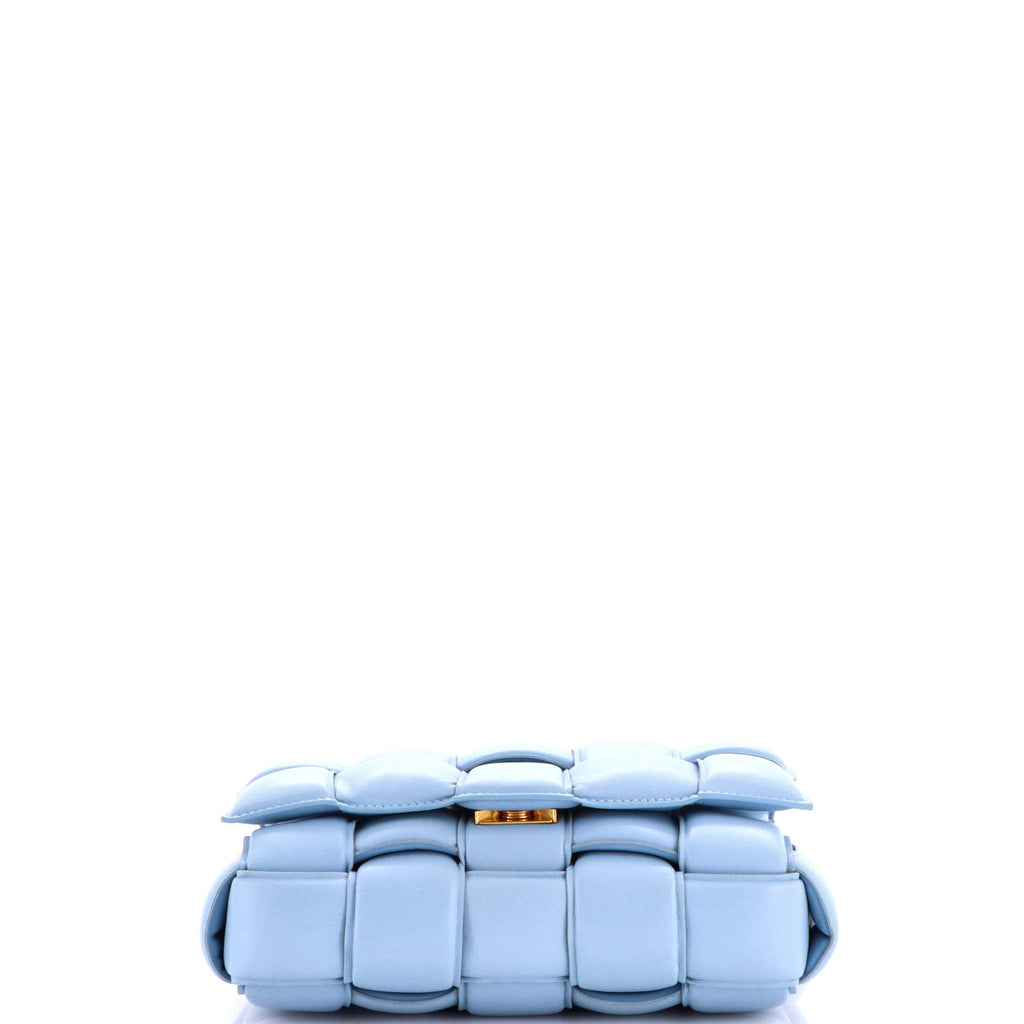 Cassette Crossbody Bag Padded Maxi Intrecciato Leather Small