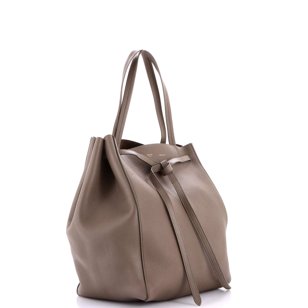 Phantom Tie Cabas Tote Leather Medium