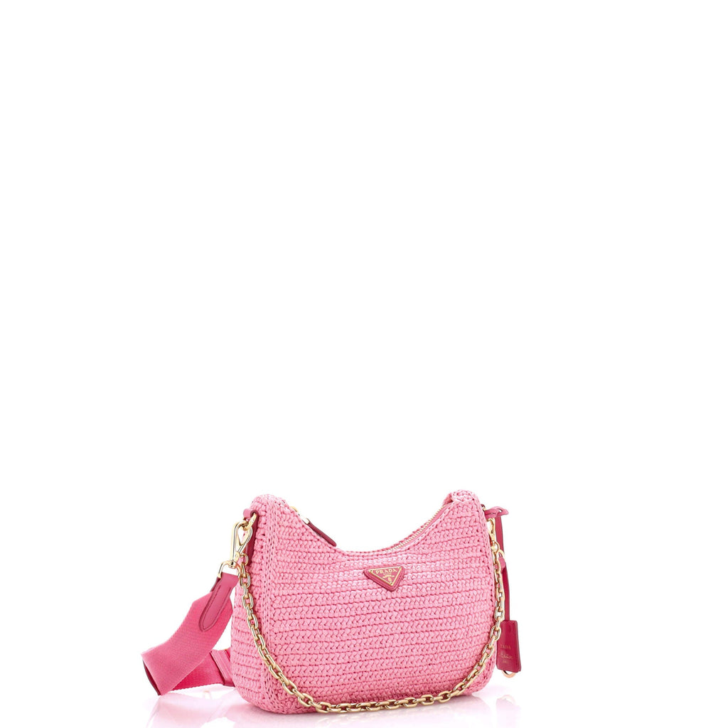 Re-Edition 2005 Shoulder Bag Raffia Small