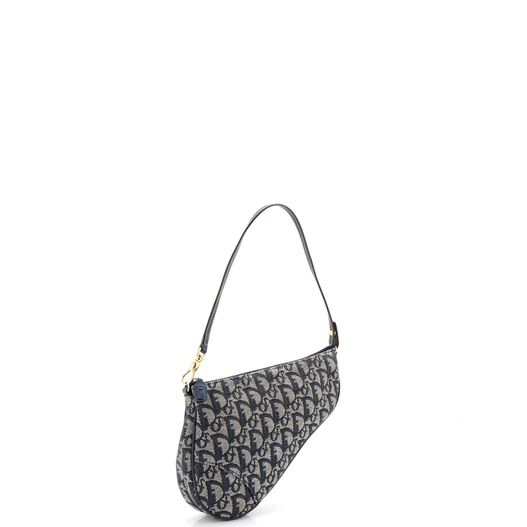 Vintage Saddle Bag Diorissimo Canvas Mini