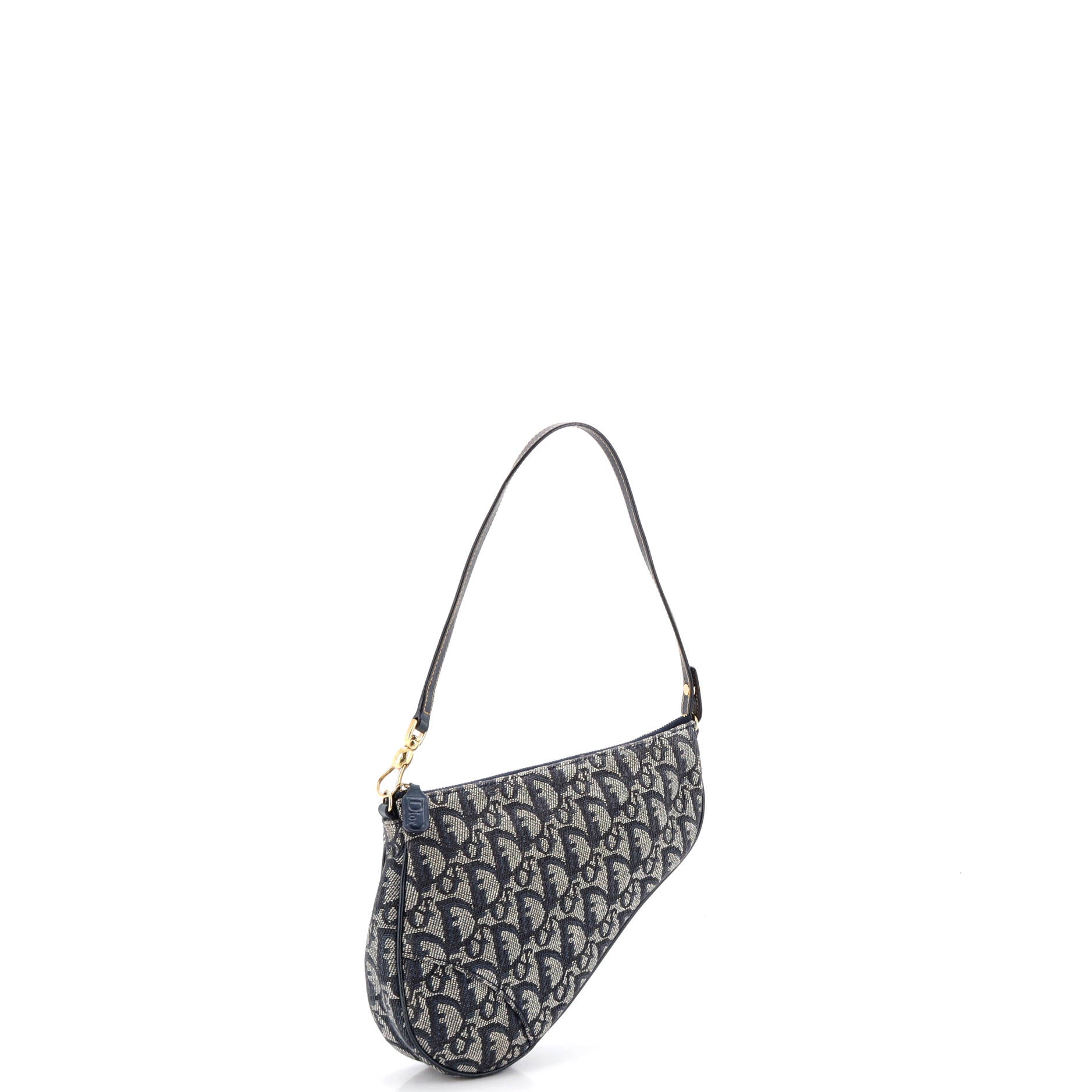 Vintage Saddle Bag Diorissimo Canvas Mini