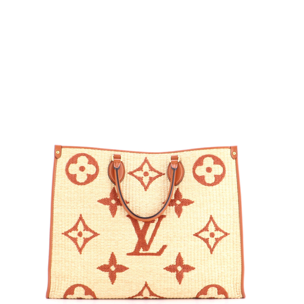 OnTheGo Tote Monogram Giant Raffia GM
