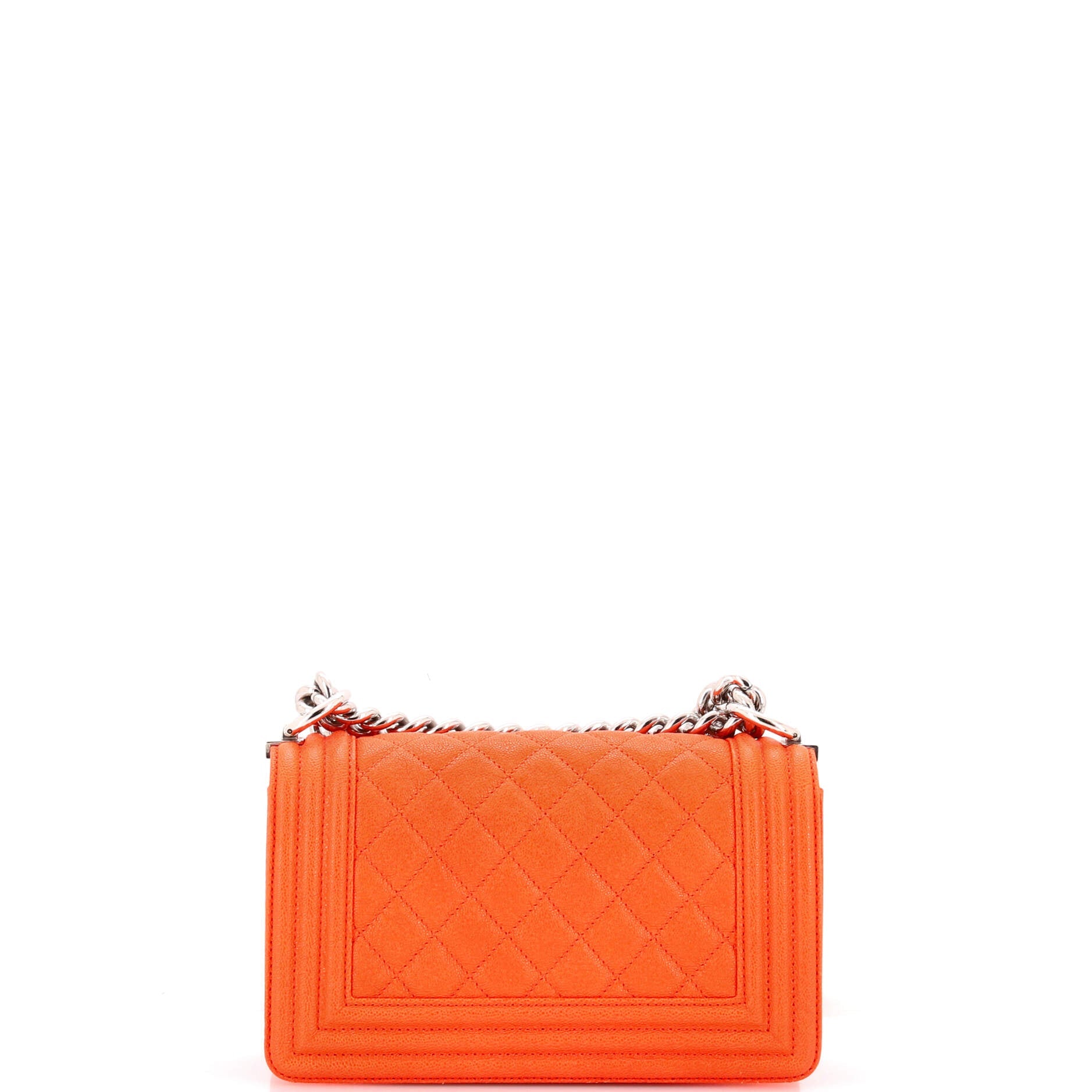 Boy Flap Bag Quilted Caviar Small