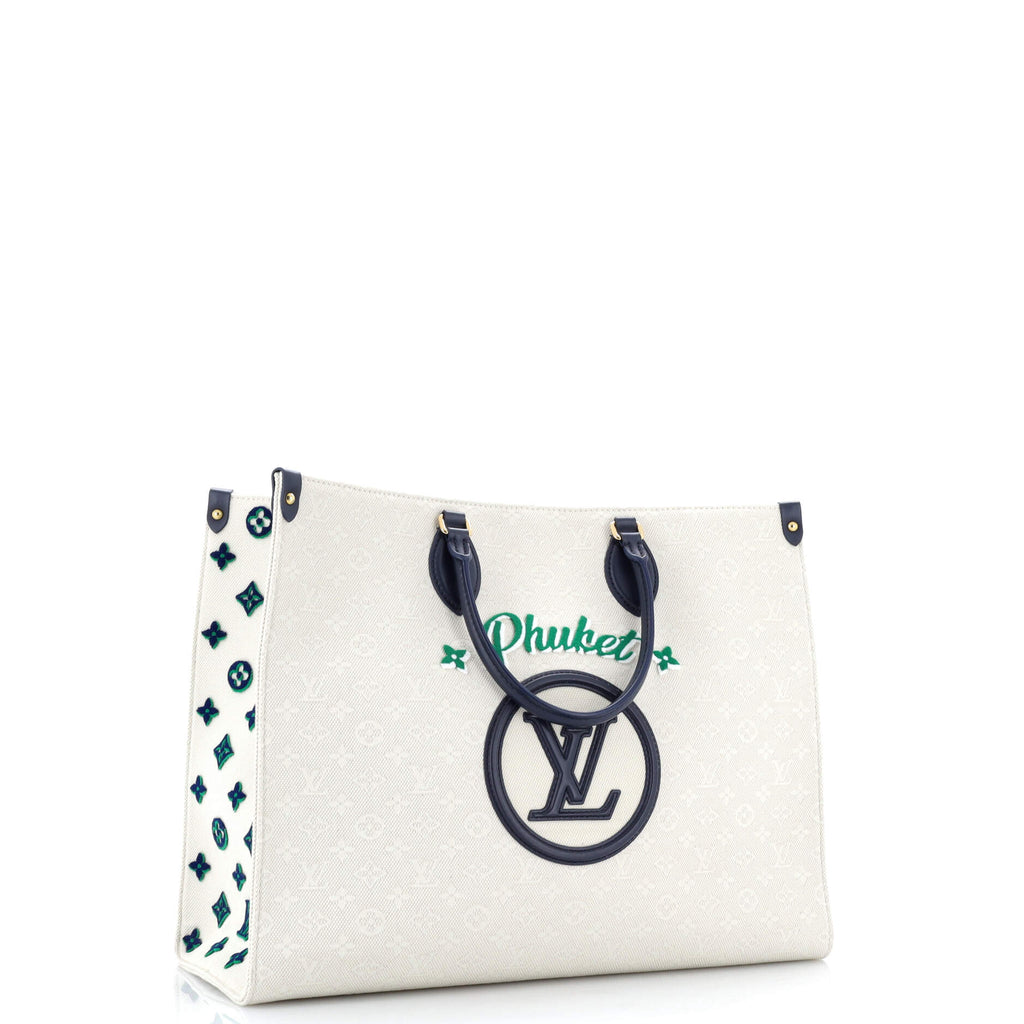 OnTheGo Tote Limited Edition Cities Monogram Jacquard and Tuffetage Canvas GM