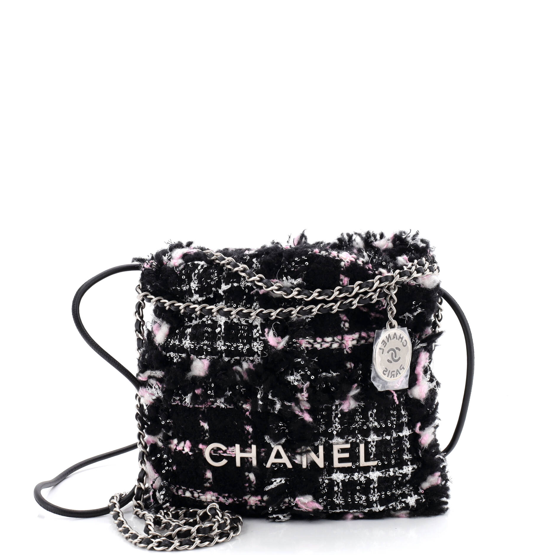 22 Chain Hobo Quilted Tweed Mini