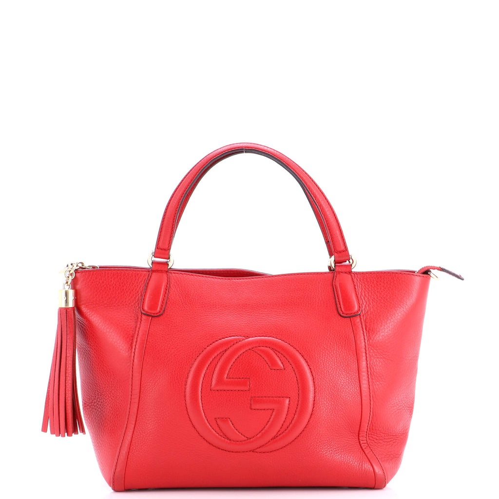 Soho Convertible Top Handle Bag Leather Small