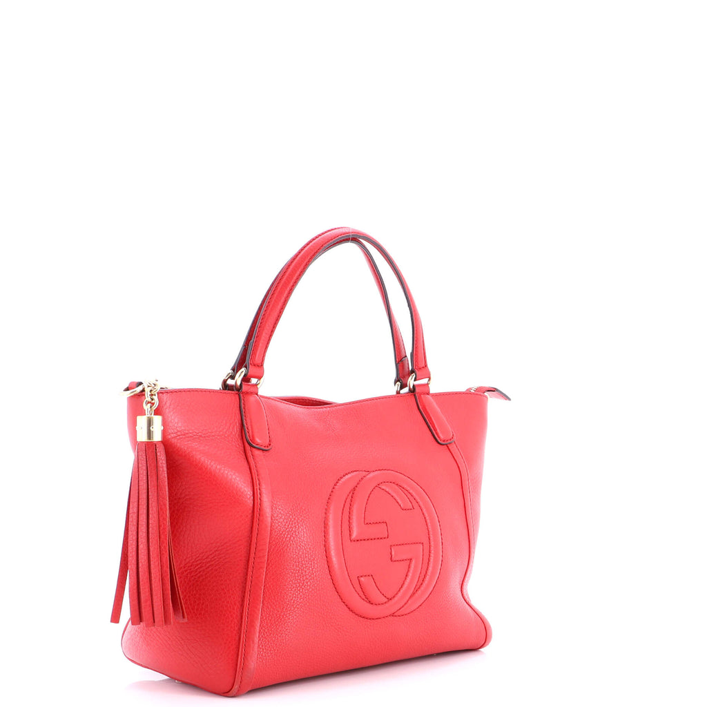 Soho Convertible Top Handle Bag Leather Small