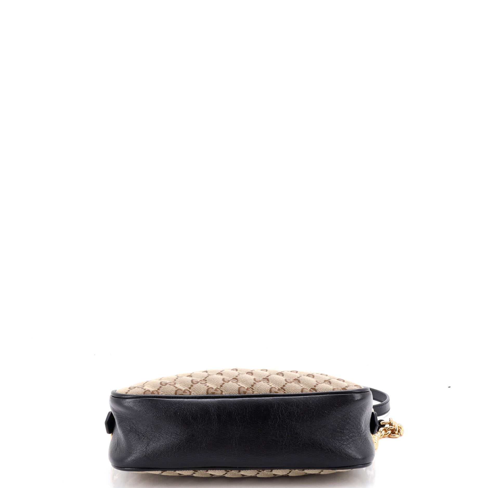 GG Marmont Shoulder Bag Diagonal Quilted GG Canvas with Leather Small