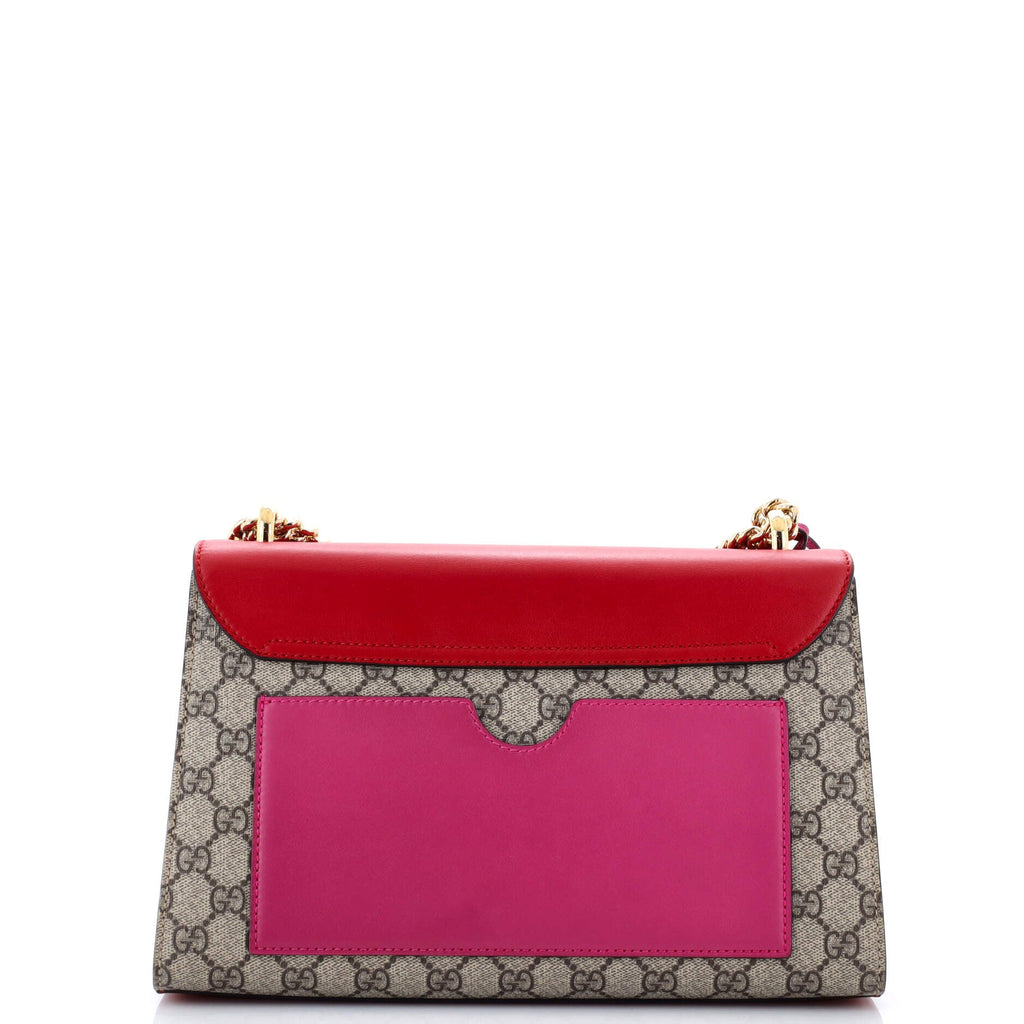 Padlock Shoulder Bag GG Coated Canvas and Leather Medium