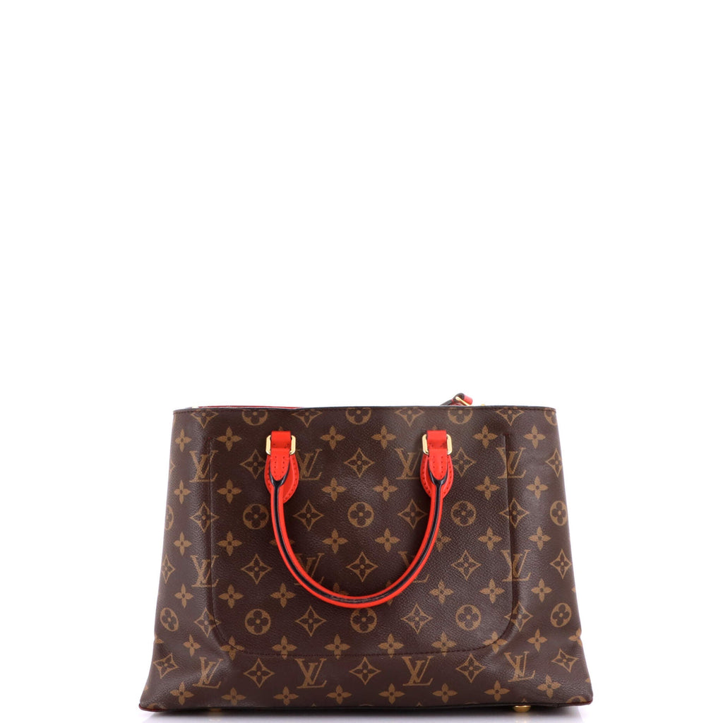 Flower Tote Monogram Canvas with Leather