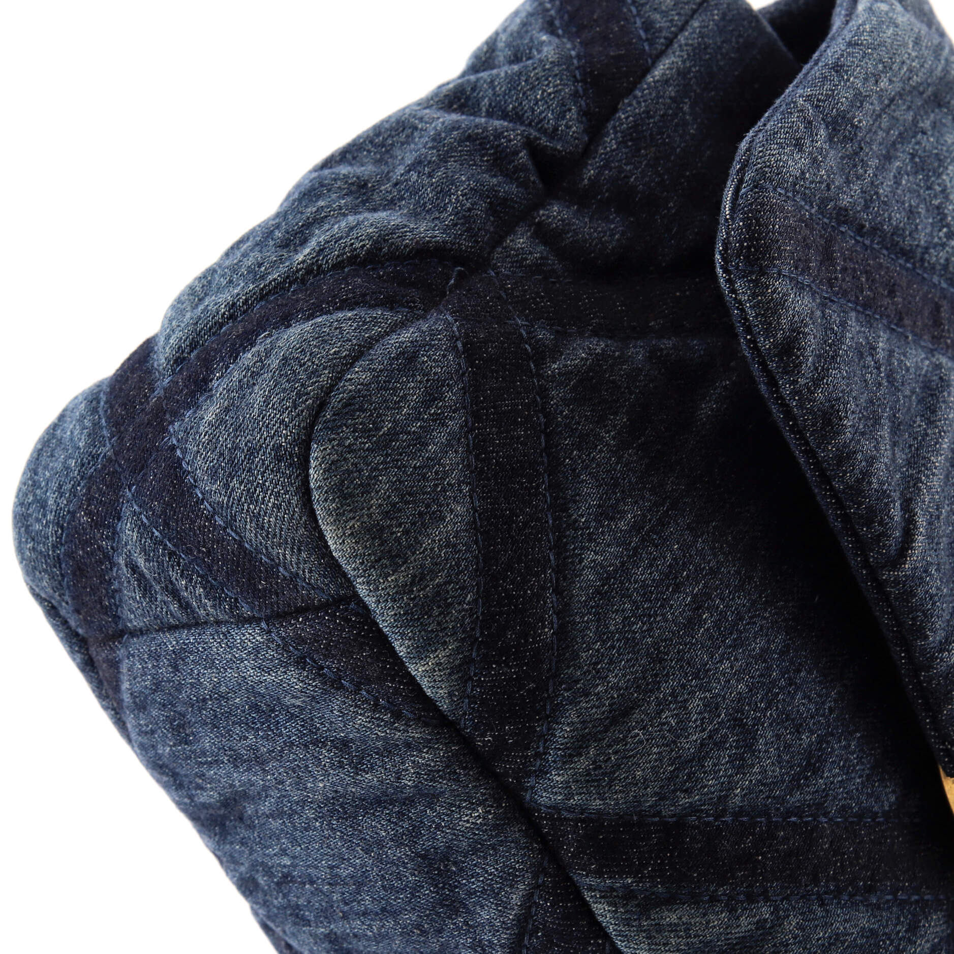 19 Flap Bag Quilted Denim Medium