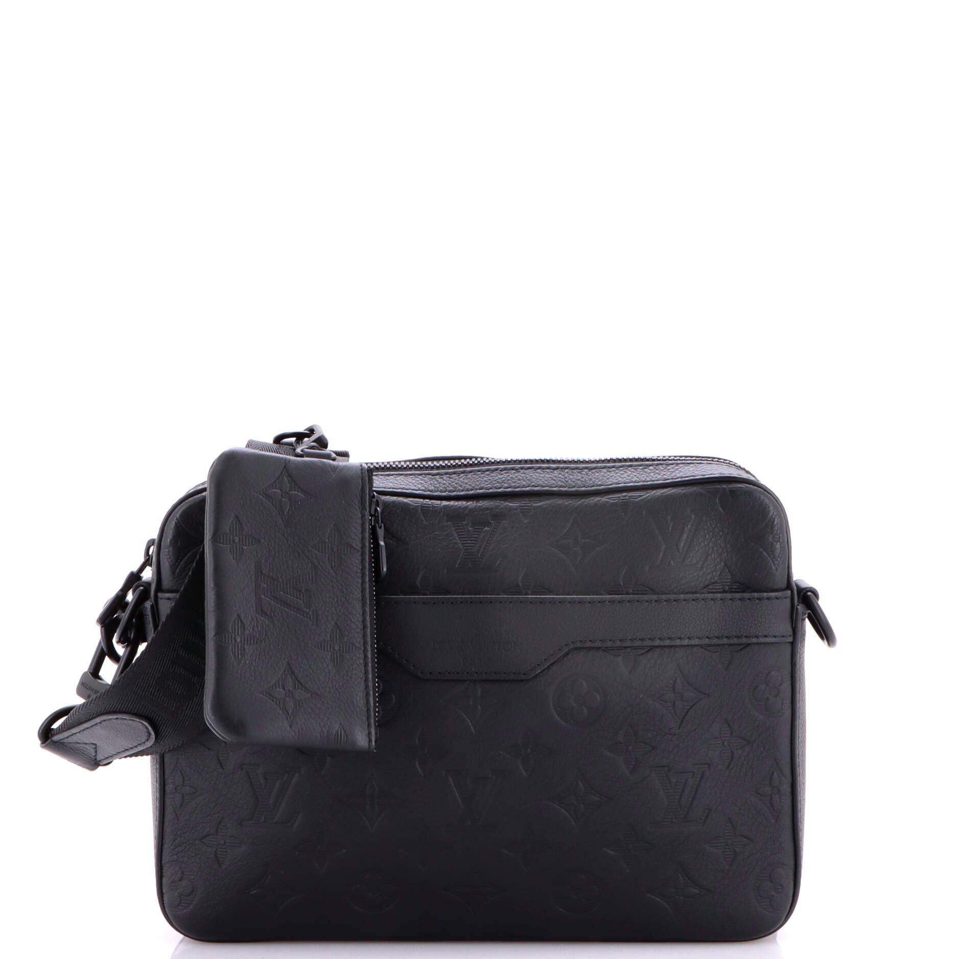 Trio Messenger Bag Monogram Shadow Leather
