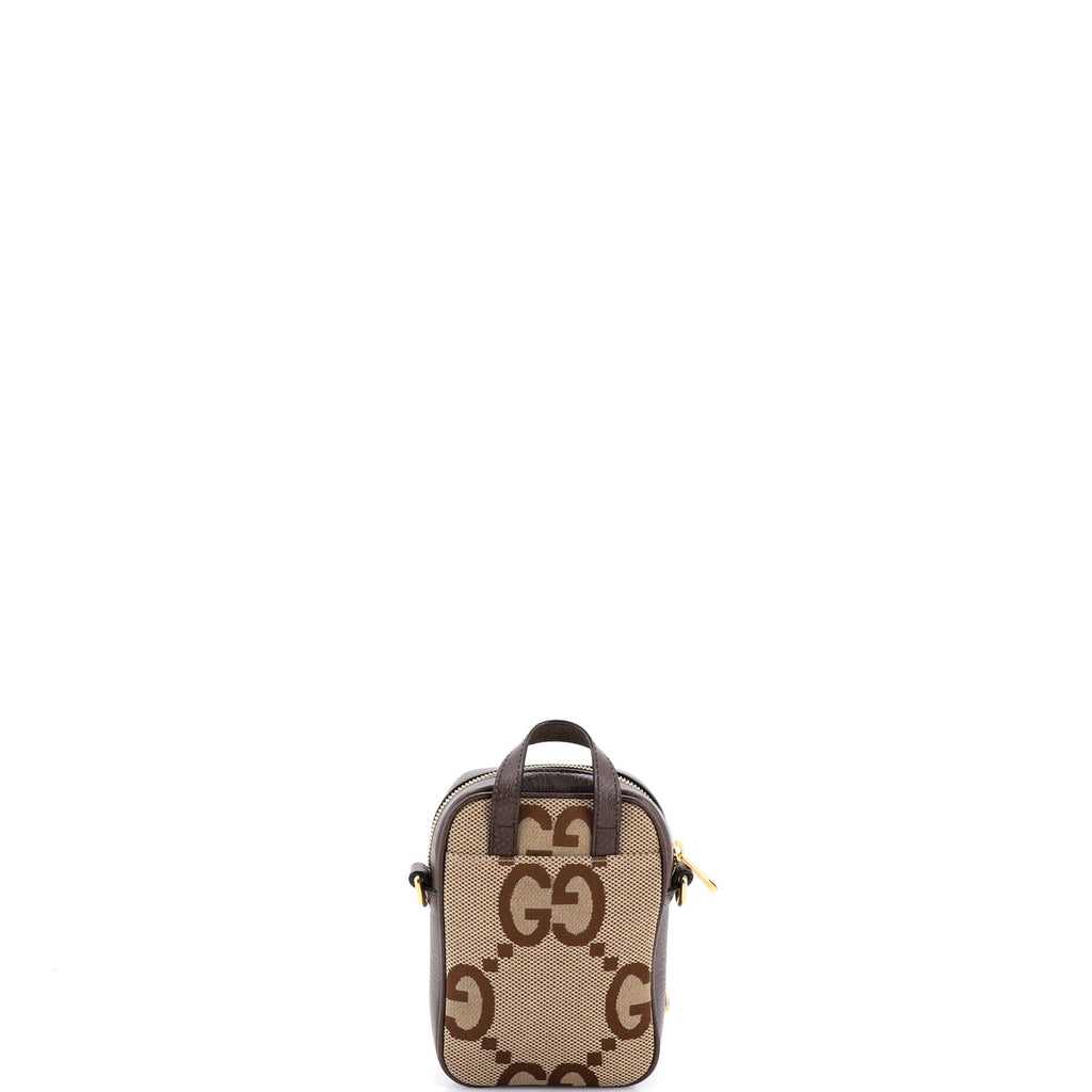 Front Pocket Web Crossbody Bag Jumbo GG Canva Mini