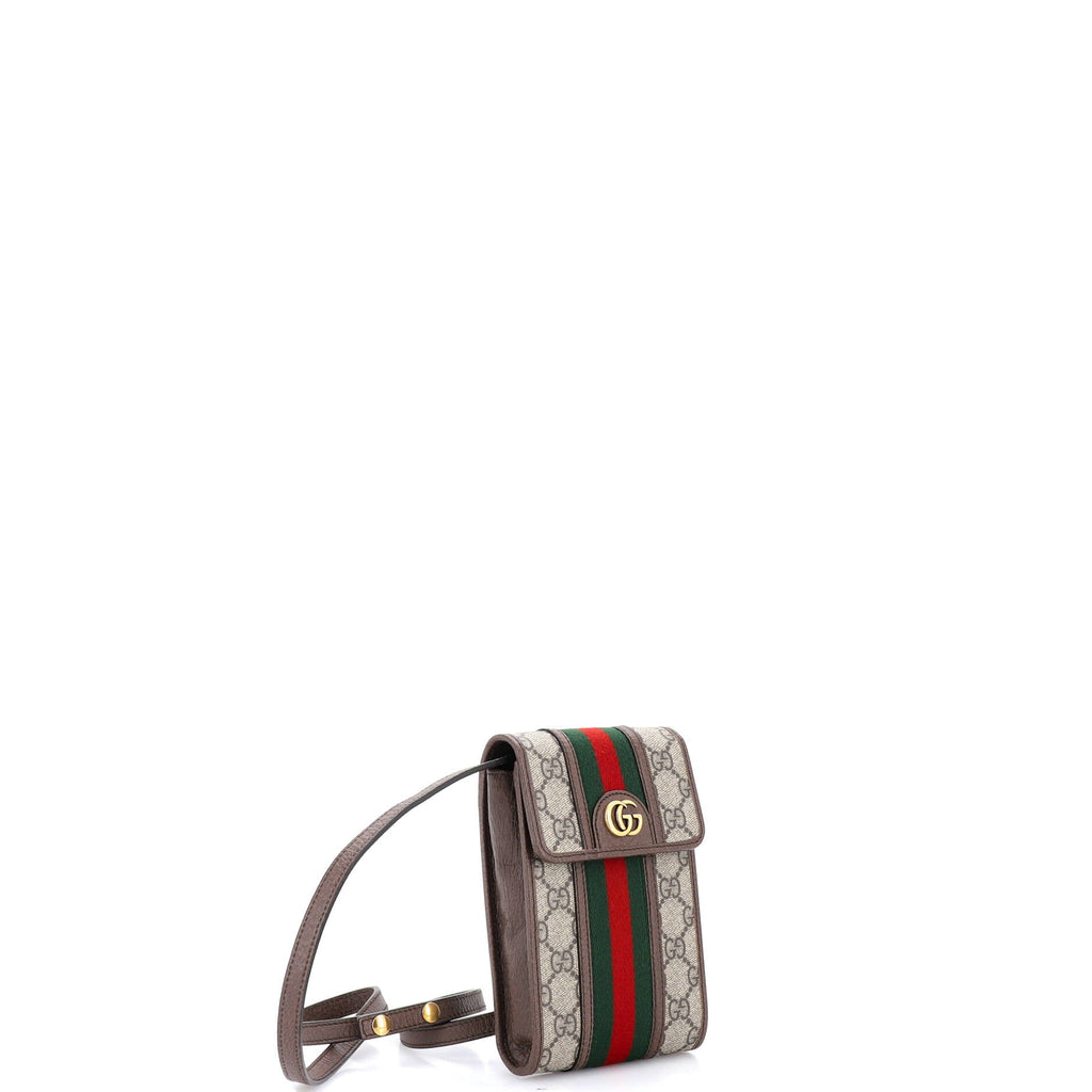 Ophidia Vertical Flap Crossbody Bag GG Coated Canvas Mini
