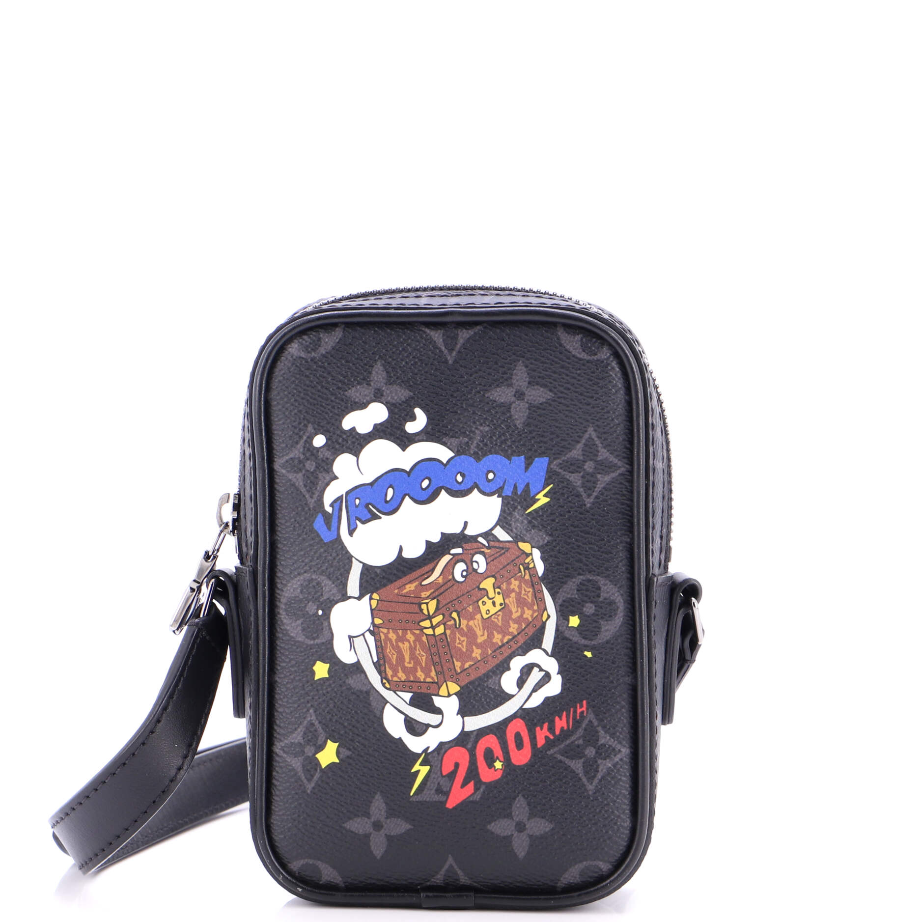 Danube Limited Edition Comic Trunk Printed Monogram Eclipse Canvas PPM