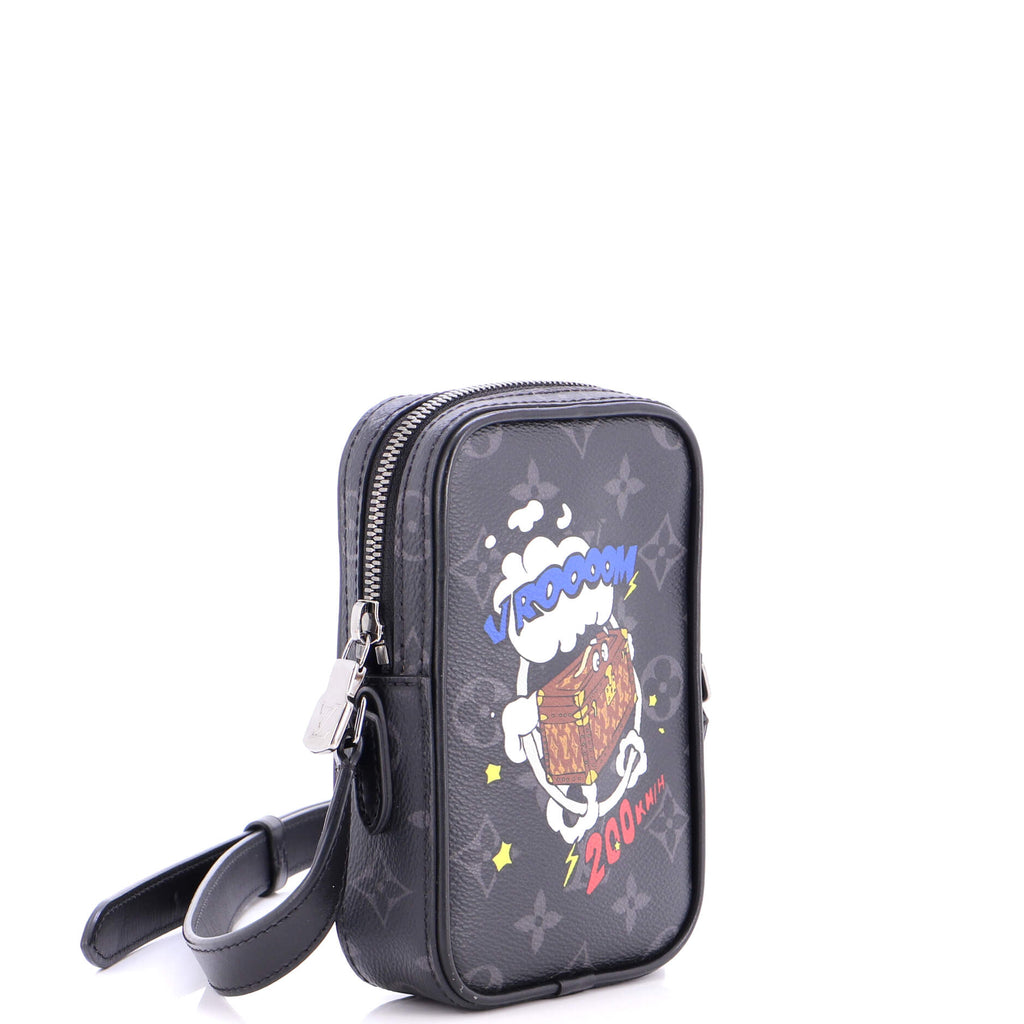 Danube Limited Edition Comic Trunk Printed Monogram Eclipse Canvas PPM