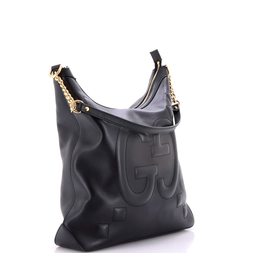 Apollo Hobo GG Embossed Calfskin Large