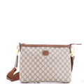 Interlocking G Patch Wristlet Messenger Bag GG Coated Canvas Medium