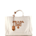 Logo Tote Linen Blend Large